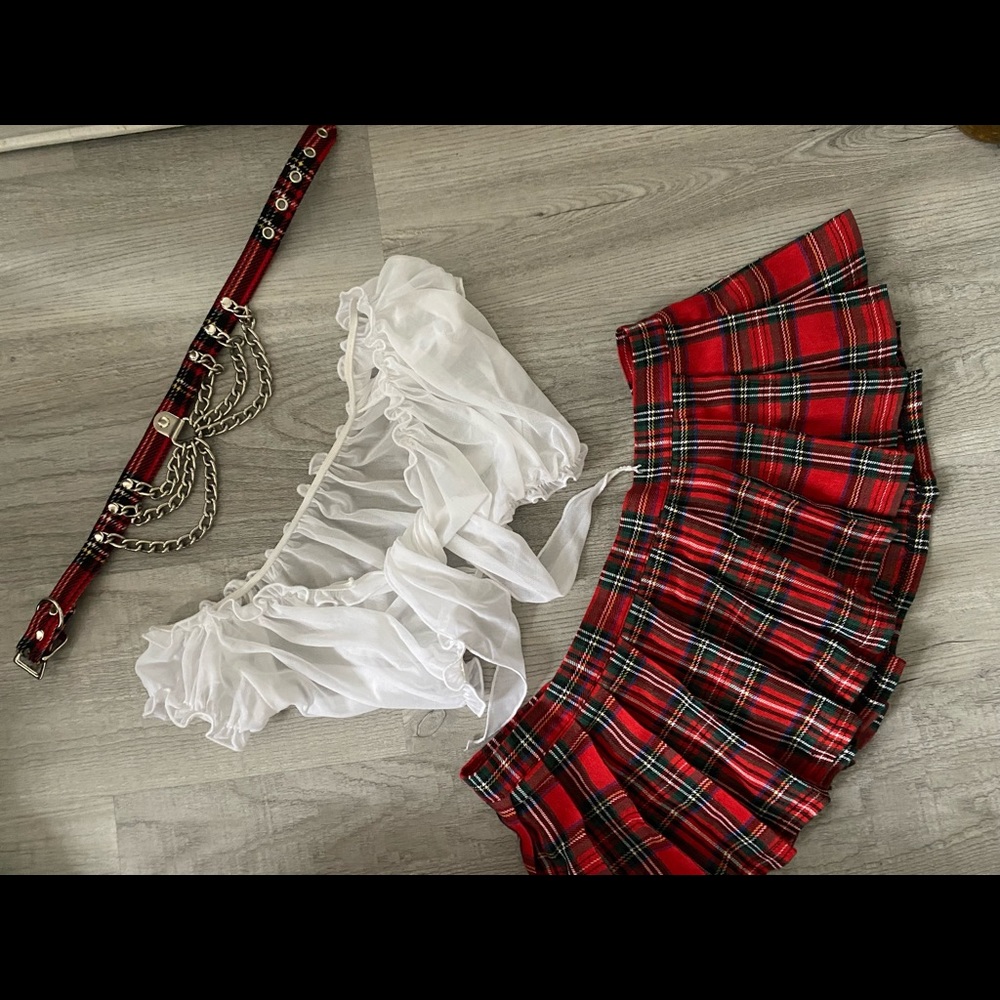 Sexy School Girl Dancer Outfit Halloween Costume